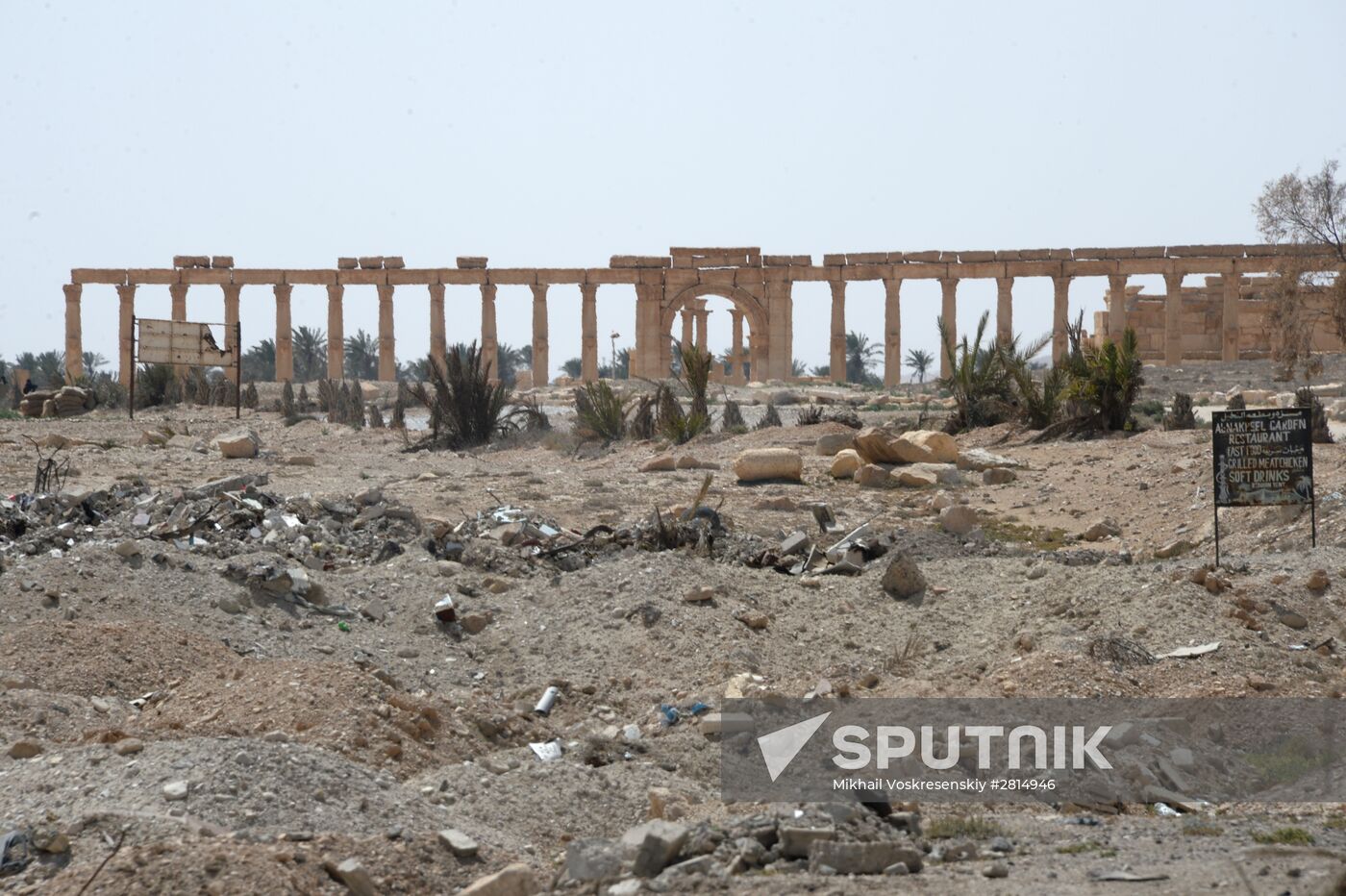 Historic site in Palmyra destroyed in military operations