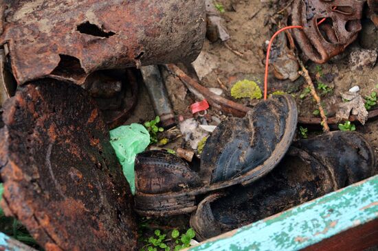Searching for remains of soldiers killed during the Great Patriotic War, in the Chechen Republic