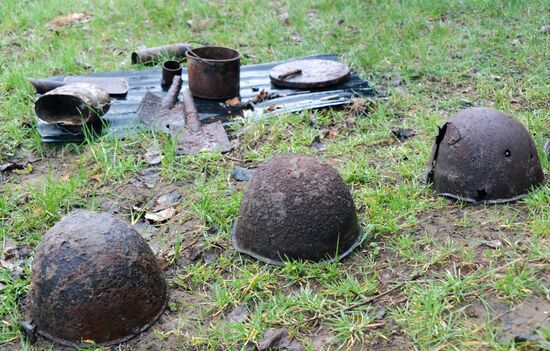 Searching for remains of soldiers killed during the Great Patriotic War, in the Chechen Republic