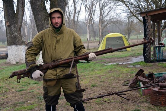 Searching for remains of soldiers killed during the Great Patriotic War, in the Chechen Republic