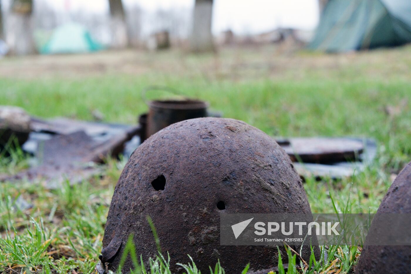Searching for remains of soldiers killed during the Great Patriotic War, in the Chechen Republic