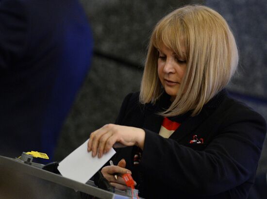First meeting of new Central Election Committee of Russia