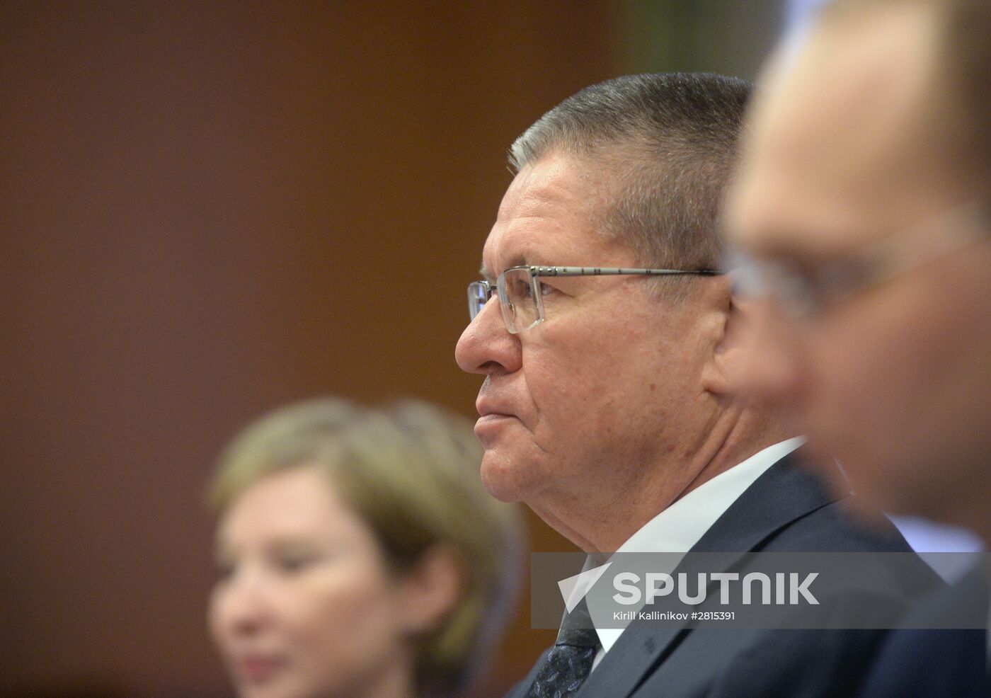 Russian Economic Development Minister Aleksei Ulyukaev meets with US Ambassador John Tefft