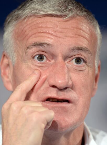 Training session of French national football team