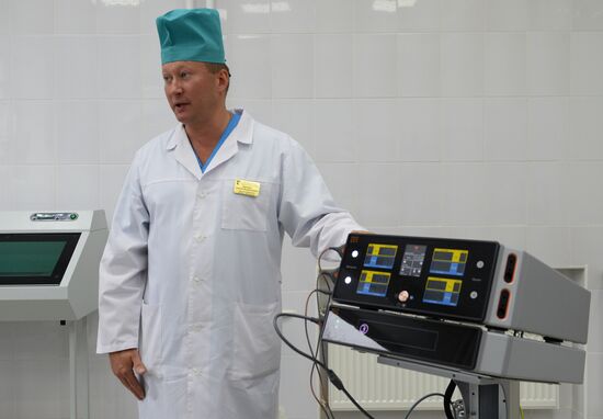 Opening new surgery wards at a Novosibirsk general hospital