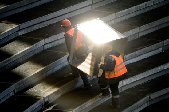 Luzhniki Stadium under reconstruction