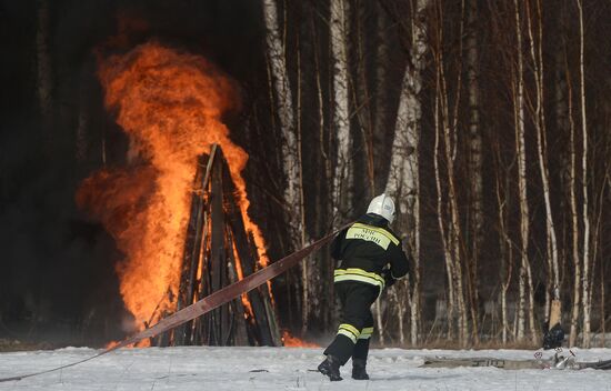 EMERCOM holds wildfire response drills