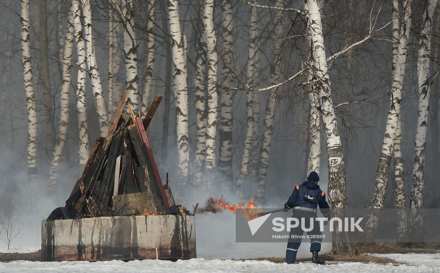 EMERCOM holds wildfire response drills
