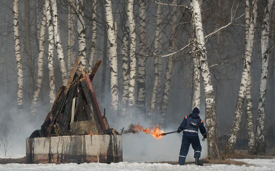EMERCOM holds wildfire response drills