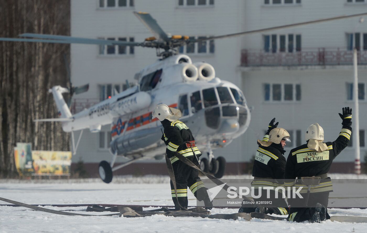 EMERCOM holds wildfire response drills