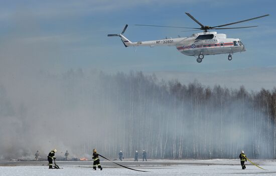 EMERCOM holds wildfire response drills