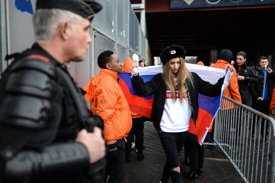 Football. Friendly. France vs Russia