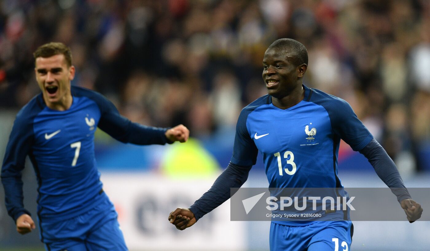 Football. Friendly. France vs Russia