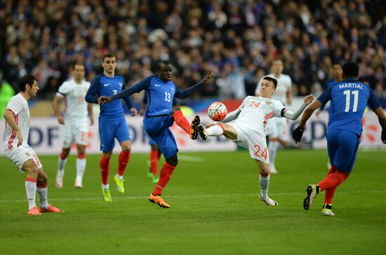Football. Friendly. France vs Russia