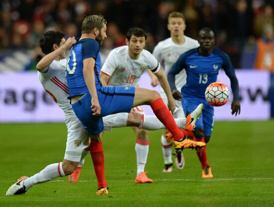 Football. Friendly. France vs Russia