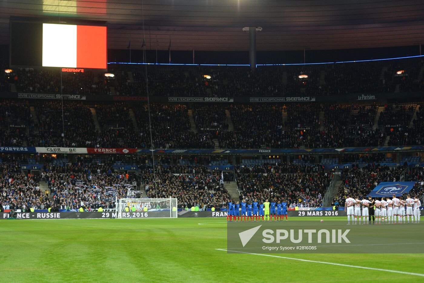 France vs. Russia friendly football match