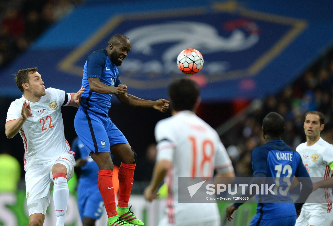 France vs. Russia friendly football match
