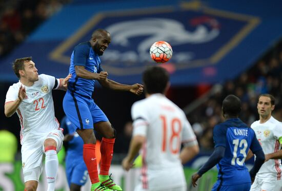 France vs. Russia friendly football match