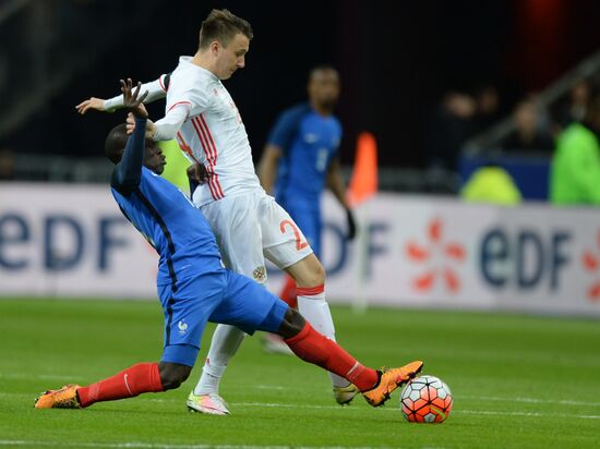 France vs. Russia friendly football match