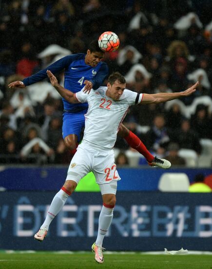 France vs. Russia friendly football match
