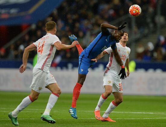 France vs. Russia friendly football match