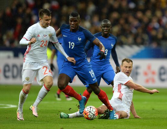 France vs. Russia friendly football match