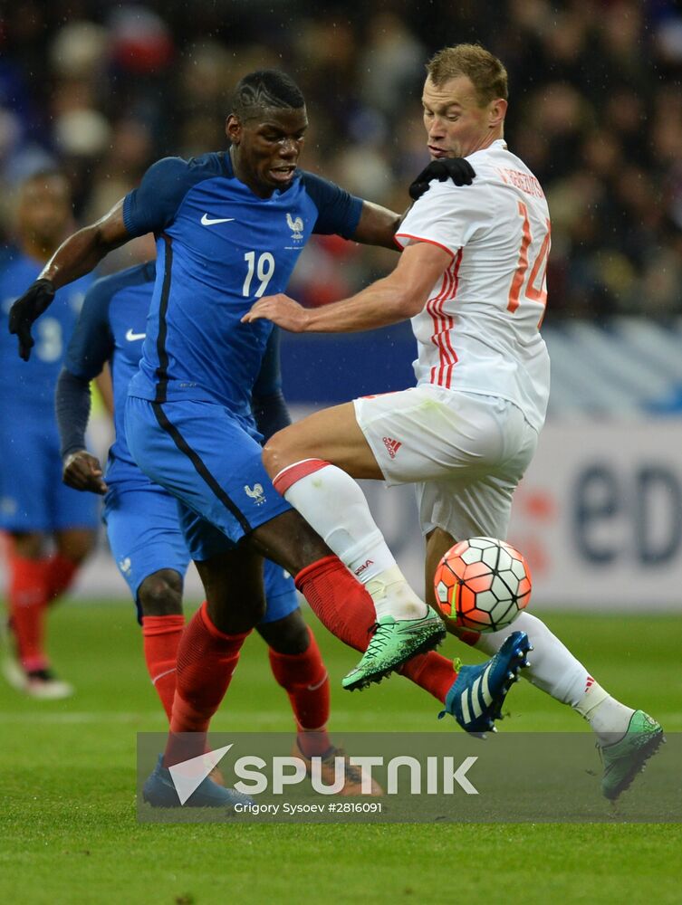 France vs. Russia friendly football match