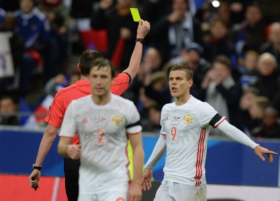 France vs. Russia friendly football match
