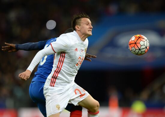 France vs. Russia friendly football match