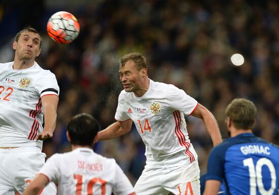 France vs. Russia friendly football match