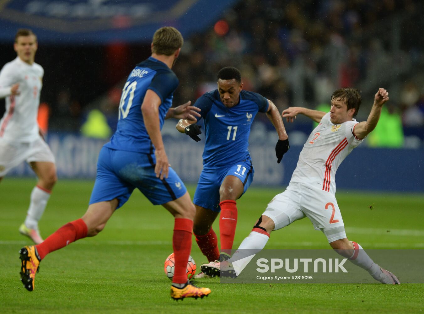 France vs. Russia friendly football match