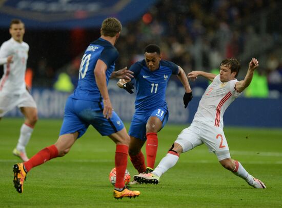 France vs. Russia friendly football match