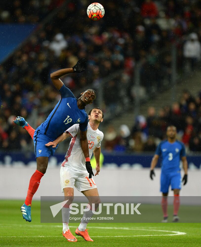 France vs. Russia friendly football match