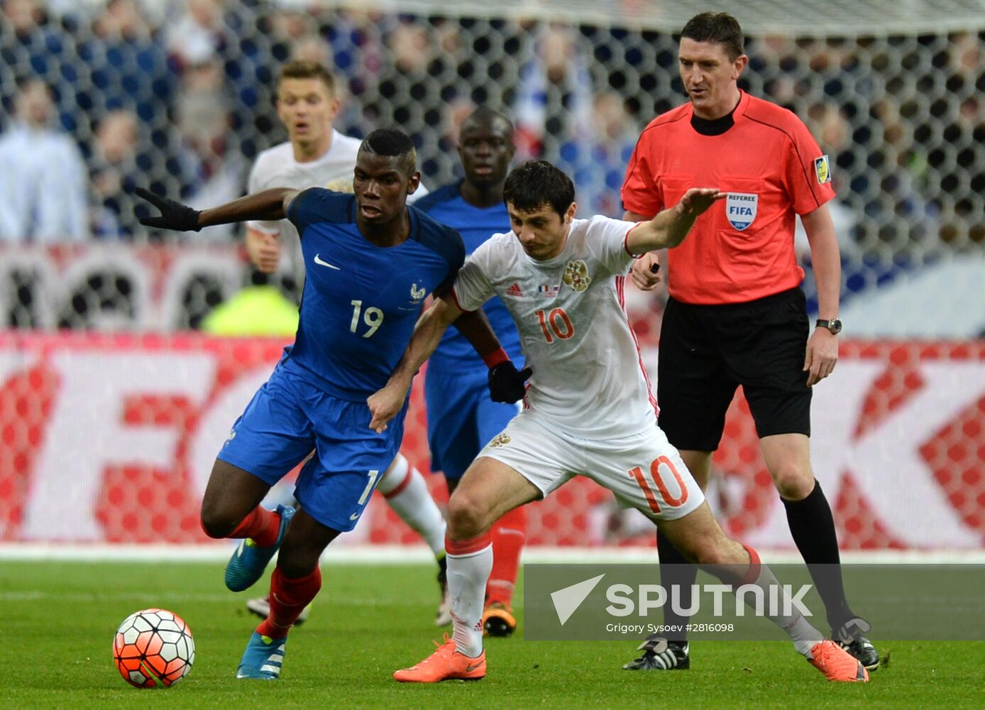 France vs. Russia friendly football match