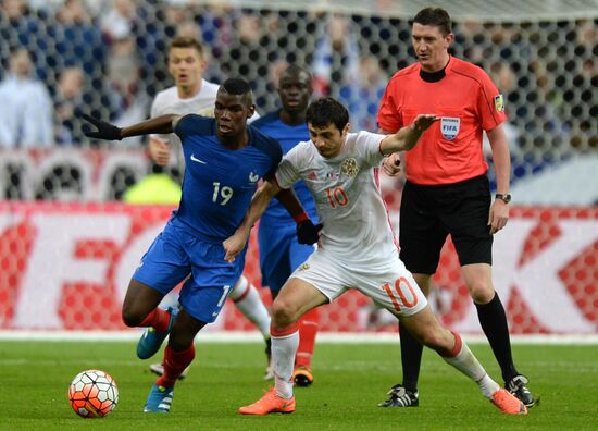 France vs. Russia friendly football match