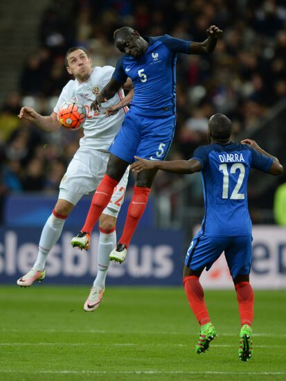 France vs. Russia friendly football match