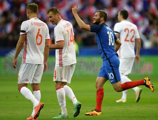 France vs. Russia friendly football match