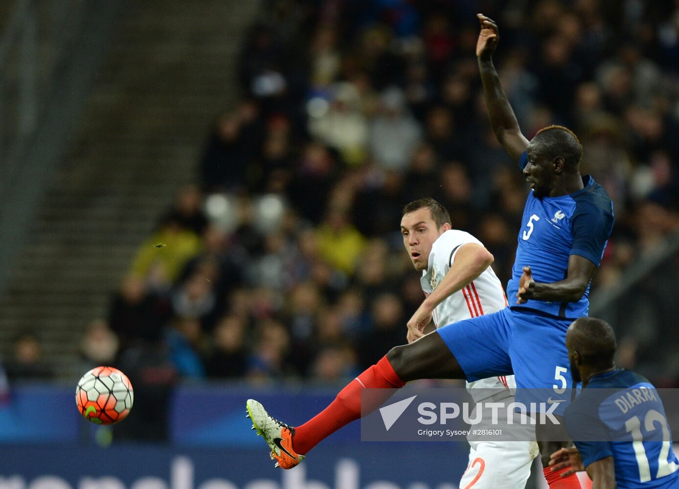 France vs. Russia friendly football match