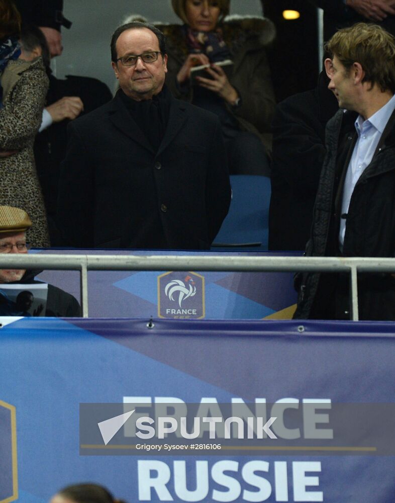 France vs. Russia friendly football match