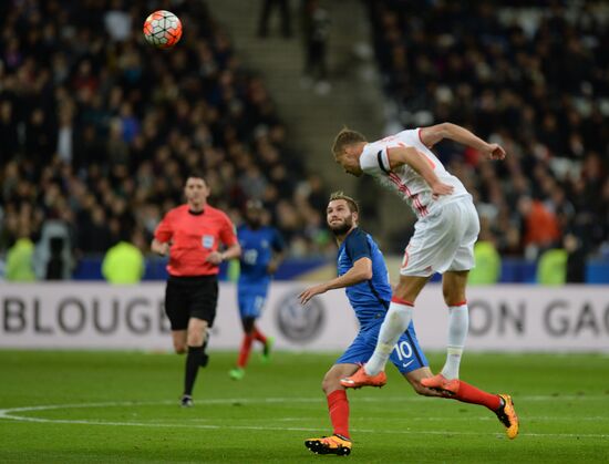 France vs. Russia friendly football match