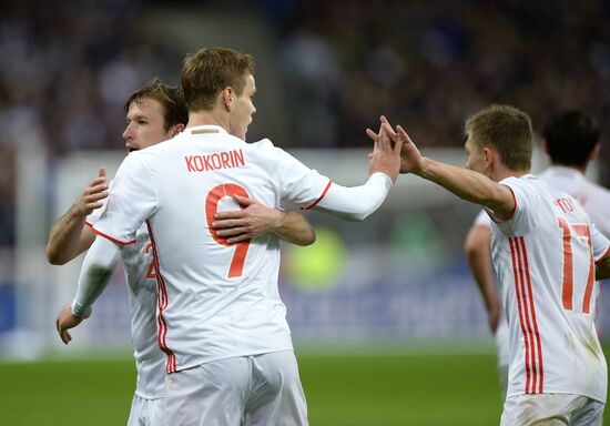 France vs. Russia friendly football match