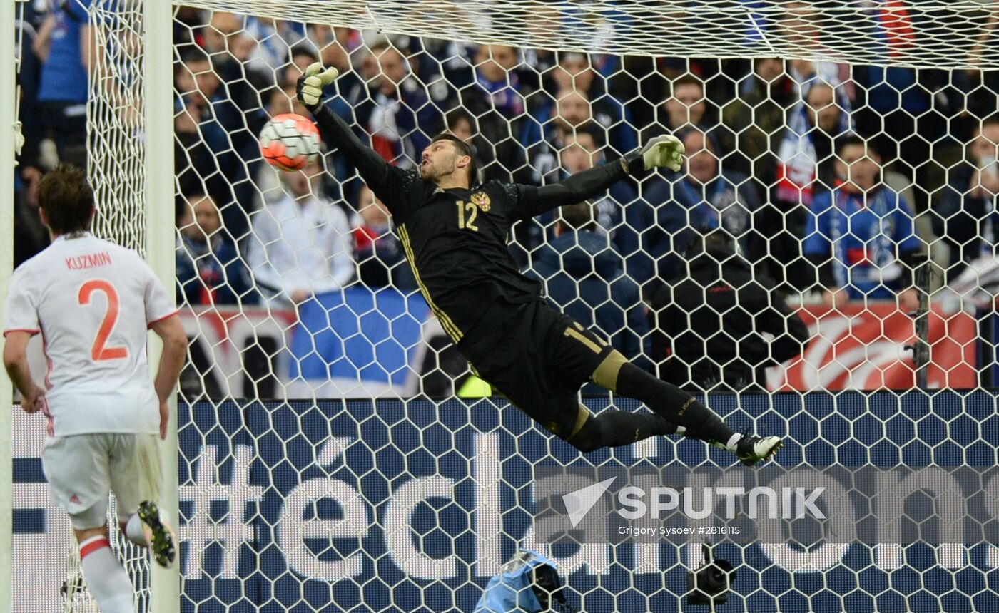 France vs. Russia friendly football match