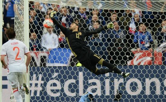 France vs. Russia friendly football match