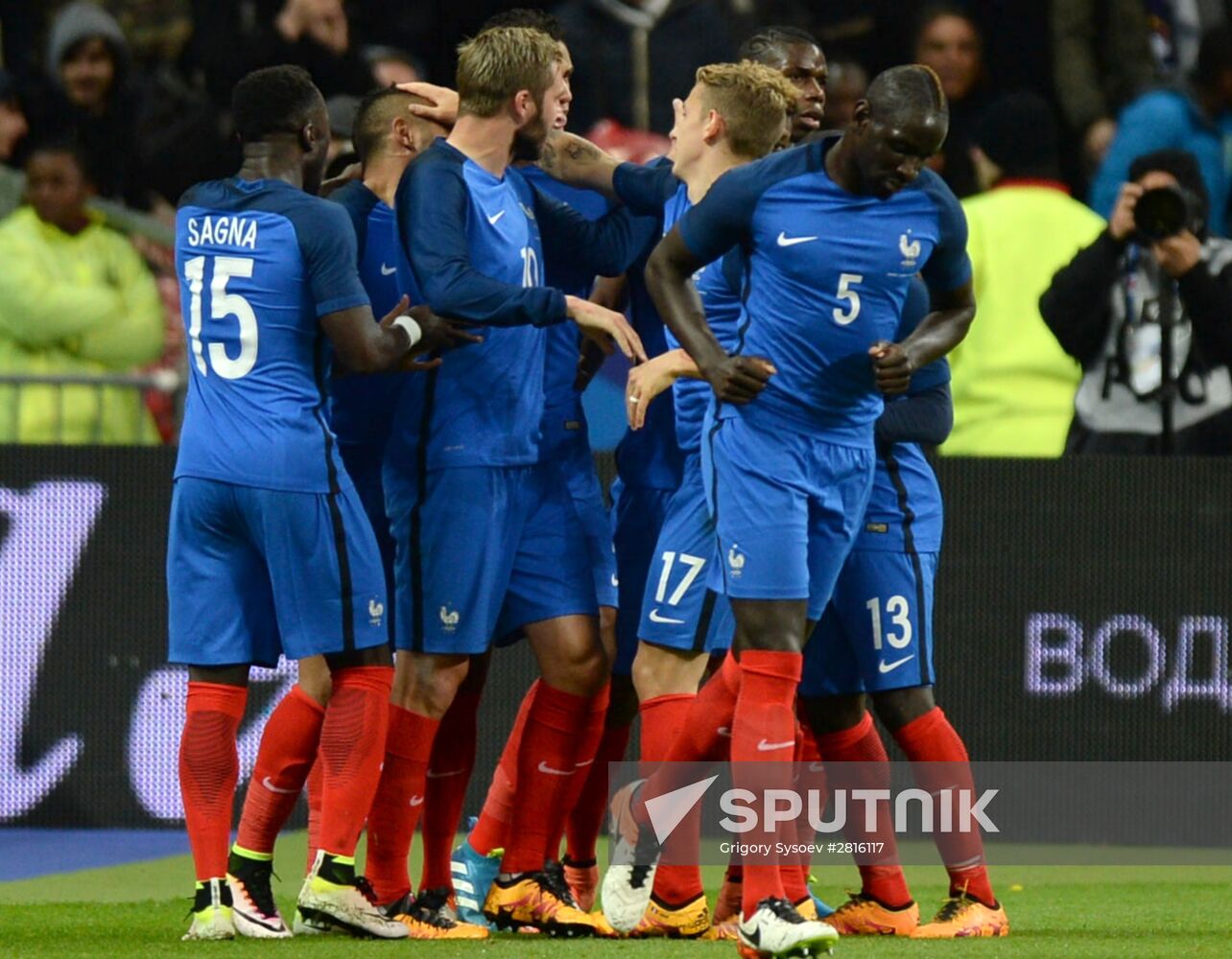 France vs. Russia friendly football match