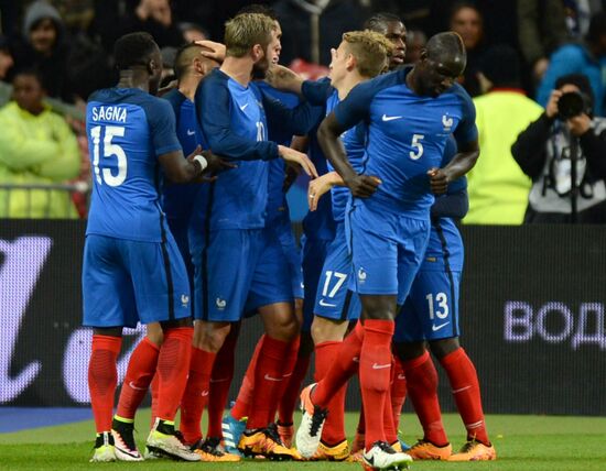 France vs. Russia friendly football match
