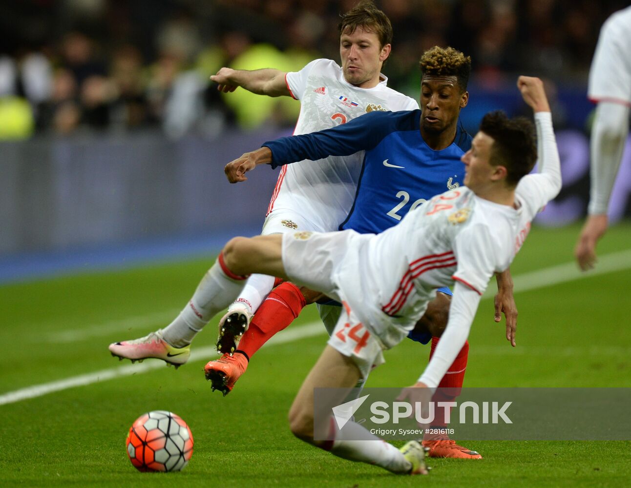 France vs. Russia friendly football match