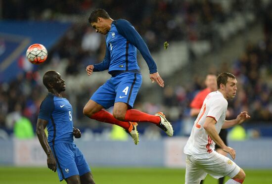 France vs. Russia friendly football match