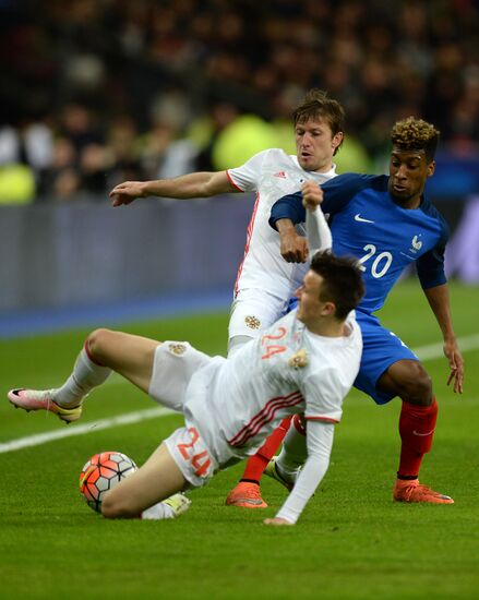 France vs. Russia friendly football match