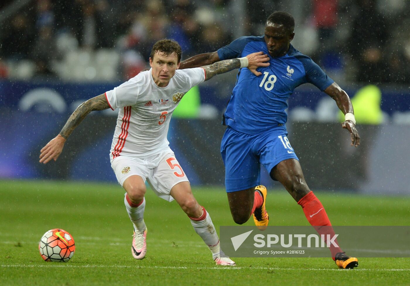 France vs. Russia friendly football match