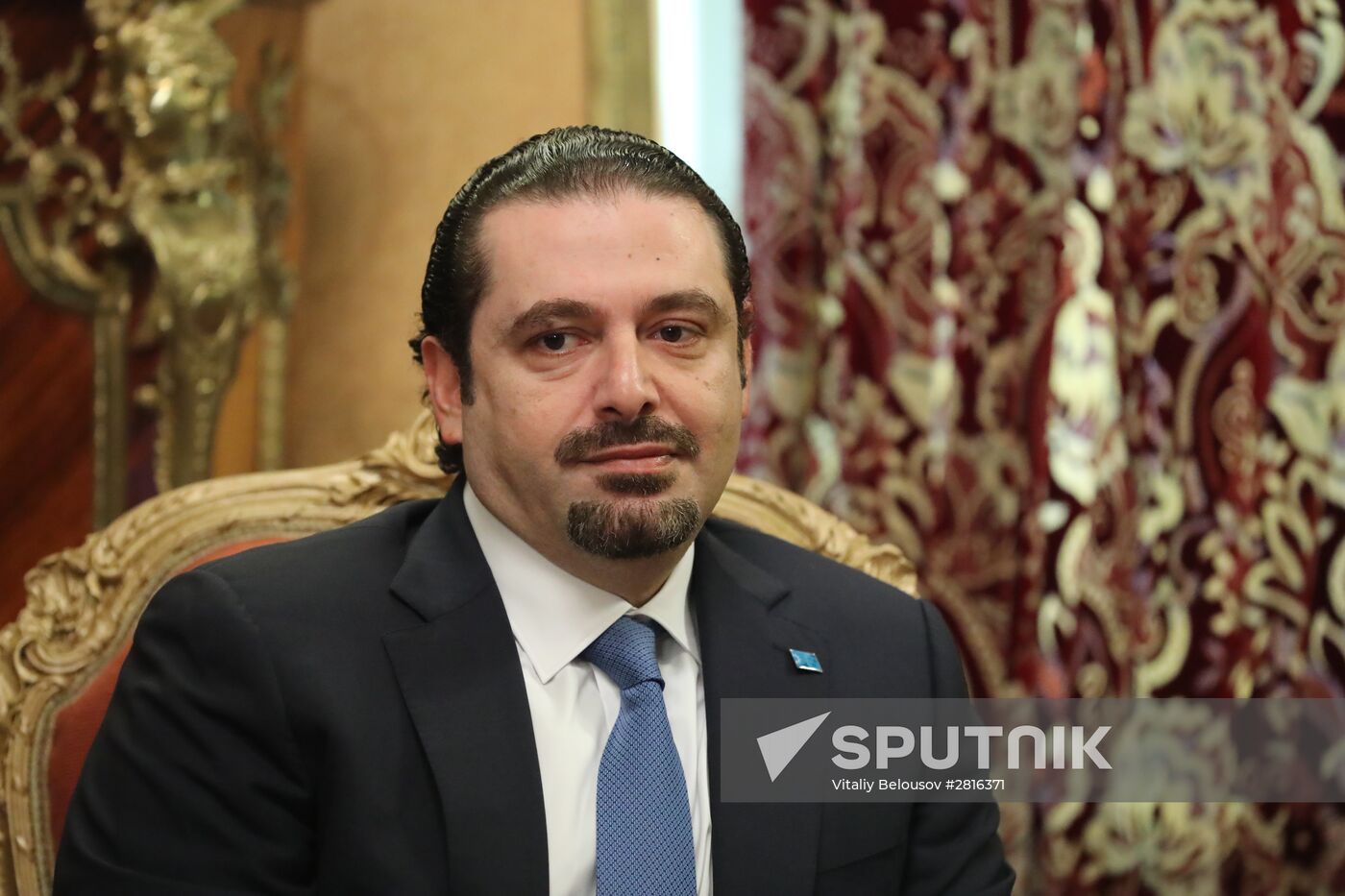Foreign Minister Sergey Lavrov meets with Future Movement party leader Saad Hariri